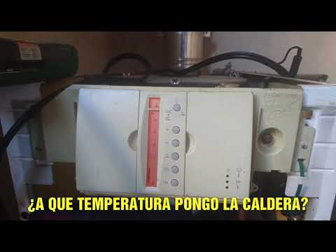 ¿Cuál es la temperatura óptima de funcionamiento para una caldera de gasoil?