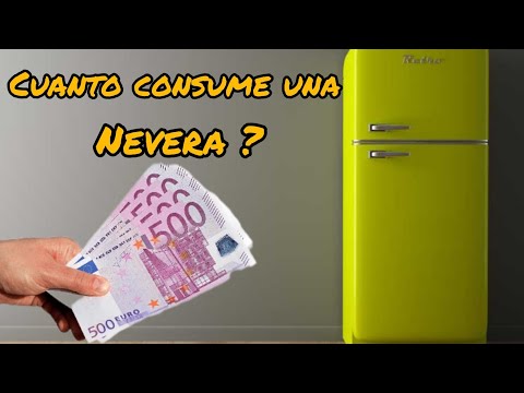 ¿Cuánto cuesta el consumo mensual en euros de una nevera?